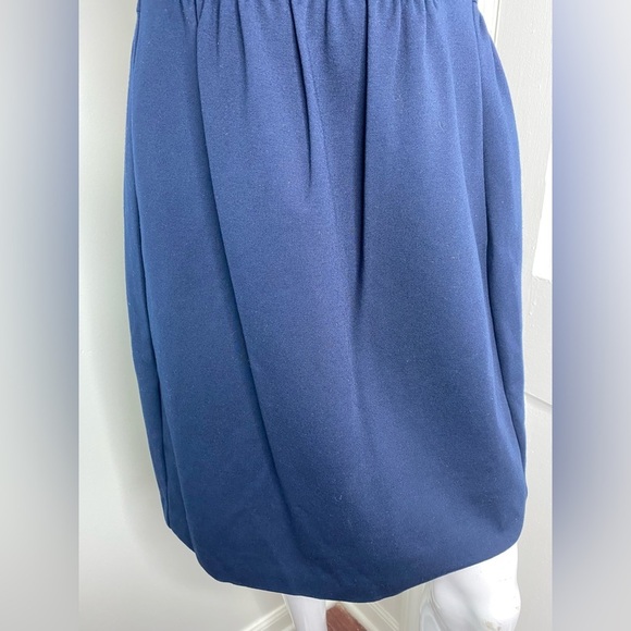 TRINA TURK NWT Pamila Keyhole Navy Blue Dress w Pockets - Picture 6 of 10